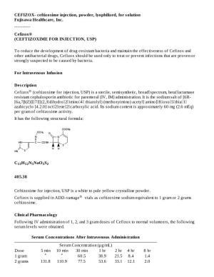 Cefizox®(CEFTIZOXIME for INJECTION, USP)