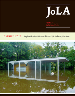 Autumn 2010 Regionalisation / Memorial Parks / J