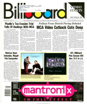 MCA Vi Deo Cutback Cuts Deep (Billboard Aprilp 9)