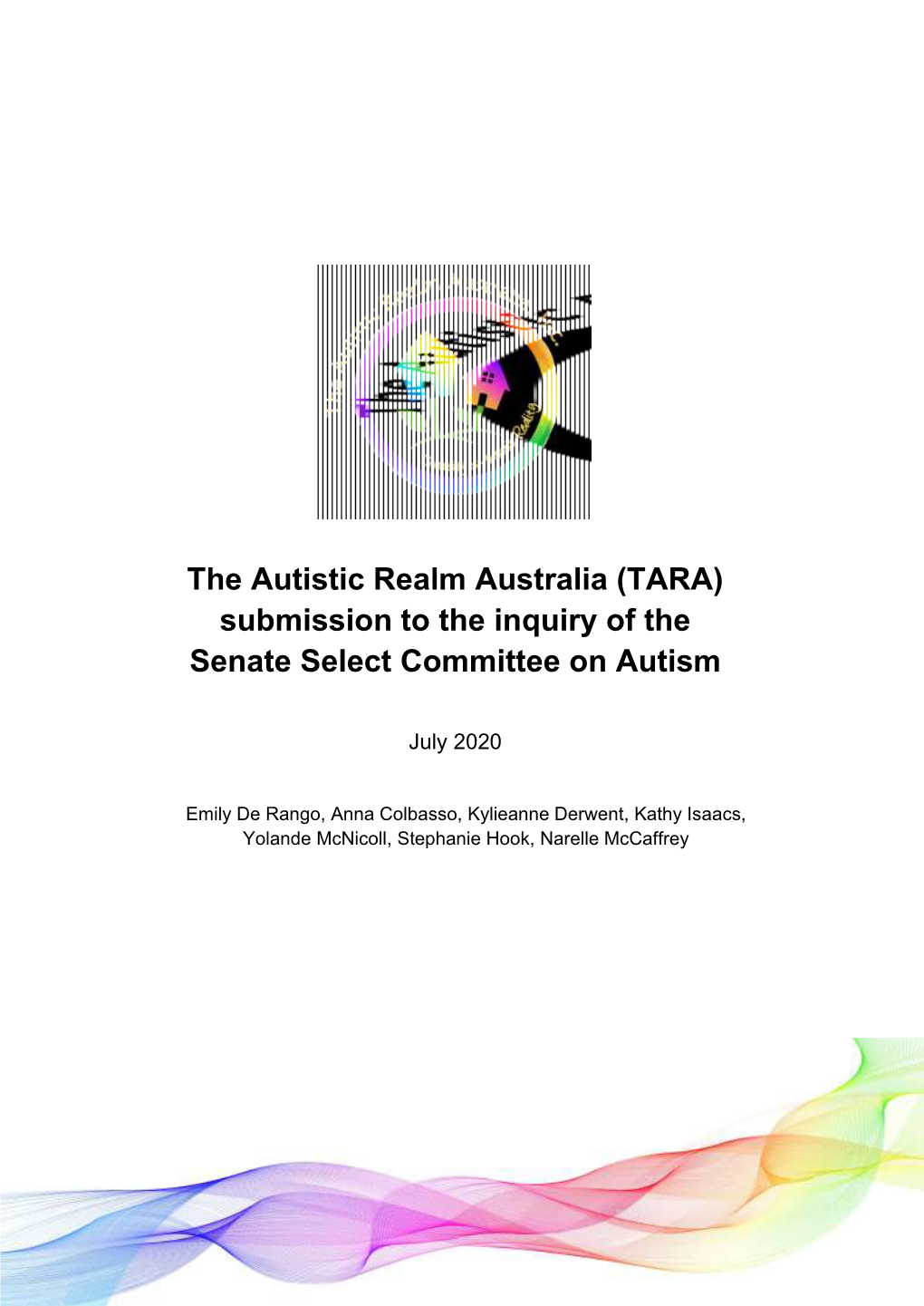 Submission to the Inquiry of the Senate Select Committee on Autism