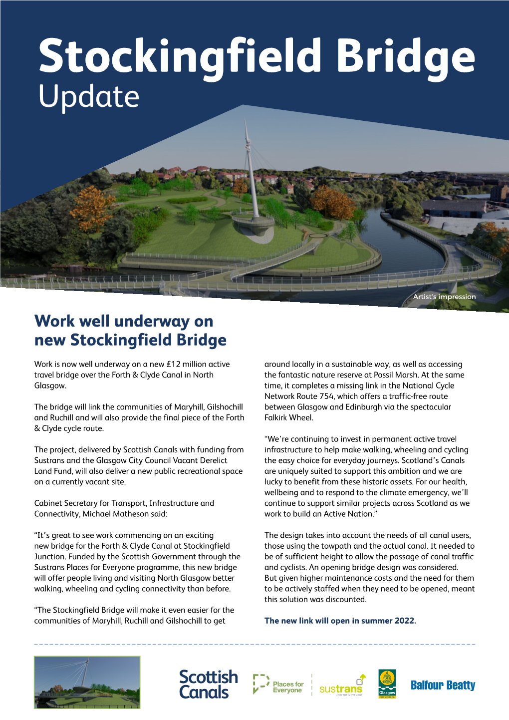 Stockingfield Bridge Update
