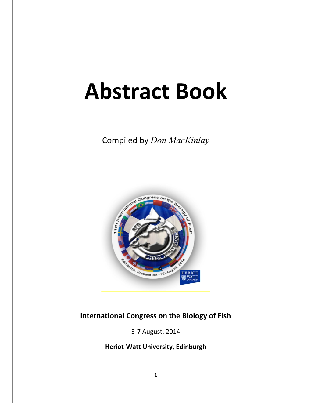 Abstract Book and Detailed Programme