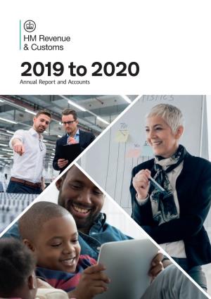 HMRC Annual Report and Accounts 2019 to 2020 (Print)