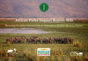 African Parks Impact Report 2018