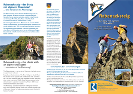 Rabenacksteig – Der Steig Mit Alpinem Charakter!