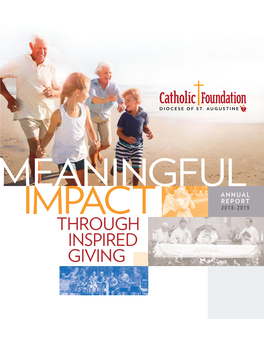 2018-2019 Annual Report of the Catholic Foundation, Diocese of St