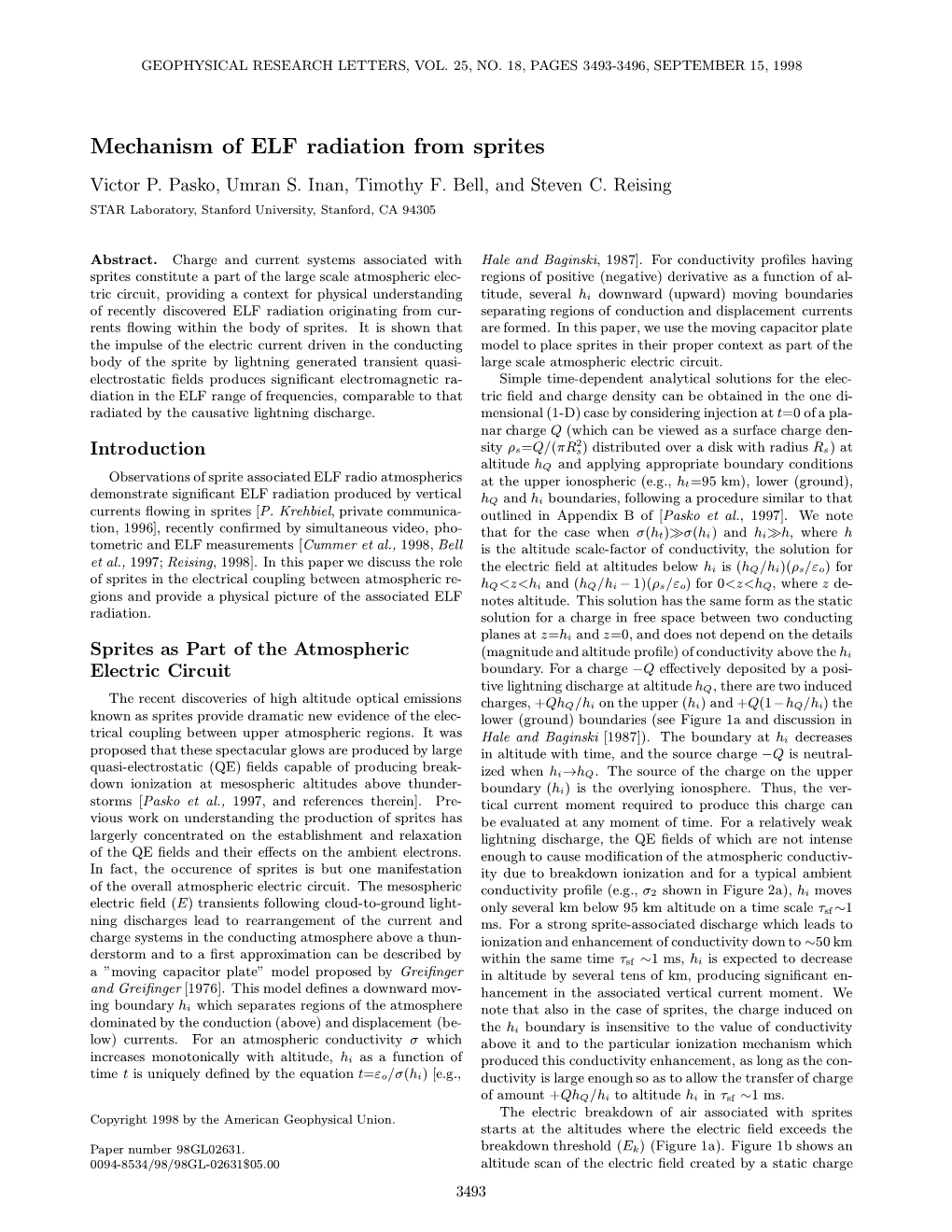 Mechanism of ELF Radiation from Sprites Victor P