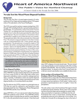 Nevada Test Site Mixed Waste Disposal Facilities