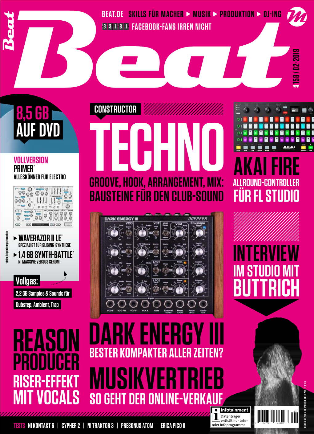 Beat-Heft-DVD #158 Ideen Für Das Studio: 8,5 GB Plugs & Samples Auf DVD