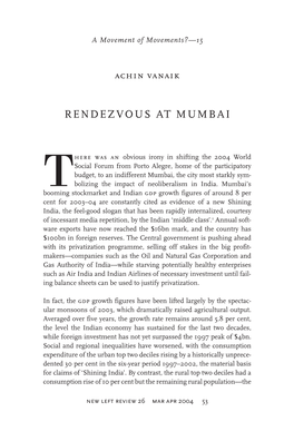Rendezvous at Mumbai