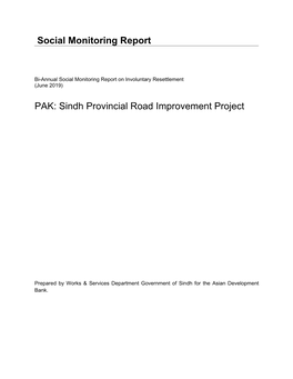 Sindh Provincial Road Improvement Project