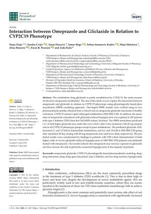 Interaction Between Omeprazole and Gliclazide in Relation to CYP2C19 Phenotype