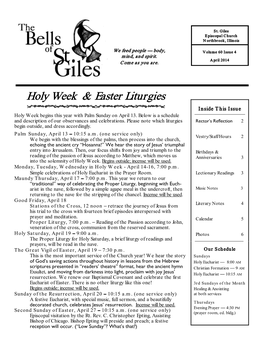 Holy Week & Easter Liturgies