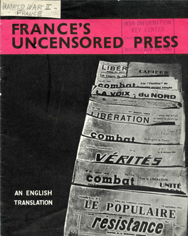 France's Uncensored Press