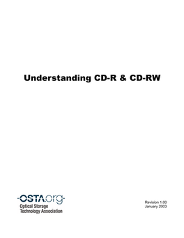Understanding CD-R and CD-RW