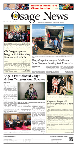 Angela Pratt Elected Osage Nation Congressional Speaker Shannon Shaw Duty Osage News
