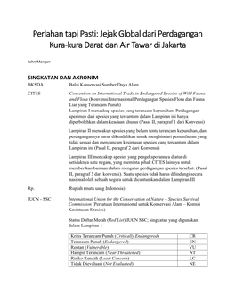Jejak Global Dari Perdagangan Kura-Kura Darat Dan Air Tawar Di Jakarta