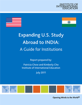 Expanding U.S. Study Abroad to INDIA: a Guide for Institutions