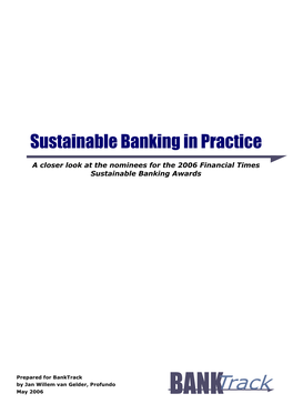 Our Publications 2006-06-02 00:00:00 Sustainable Banking In