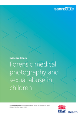 Forensic Medical Photography and Sexual Abuse in Children
