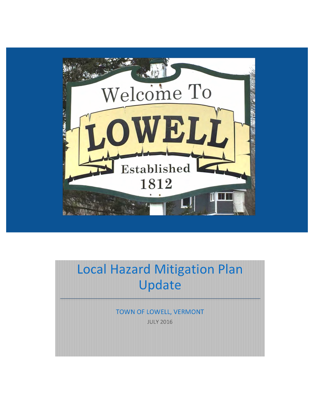 Local Hazard Mitigation Plan Update