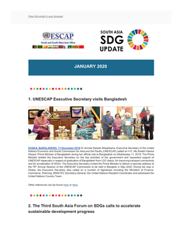 South Asia Development Update – January 2020