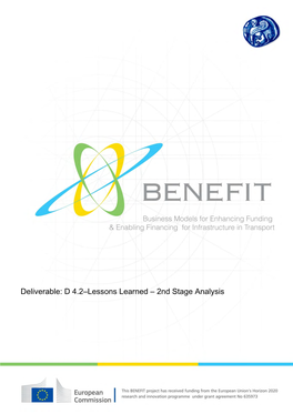 D 4.2–Lessons Learned – 2Nd Stage Analysis
