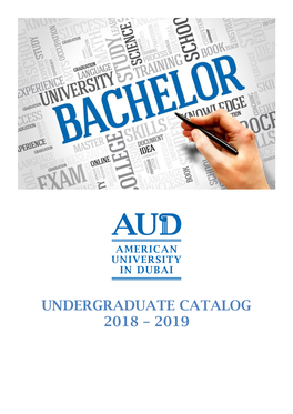 Undergraduate Catalog 2018 – 2019