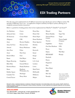 EDI Trading Partners