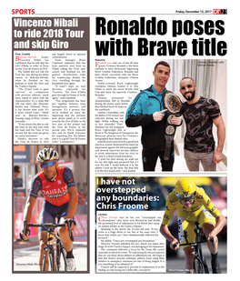 Vincenzo Nibali to Ride 2018 Tour and Skip Giro