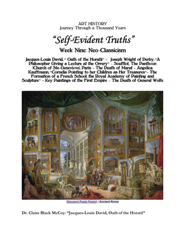 Self-Evident Truths: Neo-Classicism