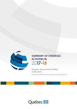 Summary of Strategic Activities in 2017-18