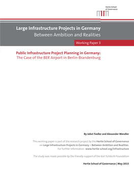 Public Infrastructure Project Planning in Germany: the Case of the BER Airport in Berlin-Brandenburg