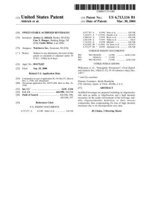 (12) United States Patent (10) Patent No.: US 6,713,116 B1 Aldrich Et Al