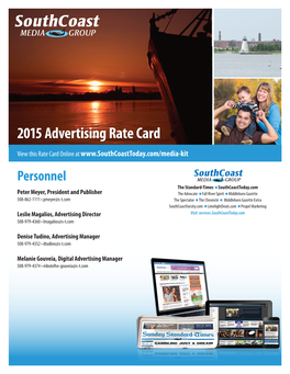 2015 Advertising Rate Card
