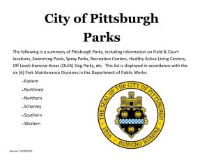 City of Pittsburgh Parks