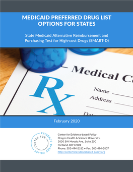 Medicaid Preferred Drug List Options for States – February 2020