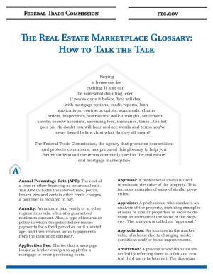 The Real Estate Marketplace Glossary: How to Talk the Talk
