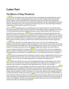 The History of King Theodoric1
