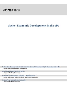 Socio - Economic Development in the Opt