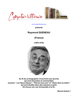 QUENEAU Raymond