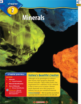 Chapter 2: Minerals