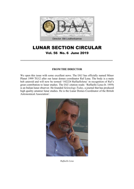 LUNAR SECTION CIRCULAR Vol.56 No.6 June 2019
