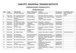Yash Pvt. Industrial Training Institute