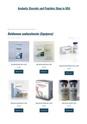 Boldenone Undecylenate (Equipose)” Boldenone Undecylenate (Equipose)