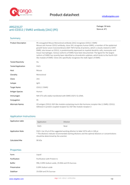 Anti-CD312 / EMR2 Antibody [2A1] (PE) (ARG23127)