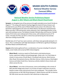 MIAMI-SOUTH FLORIDA National Weather Service Forecast Office