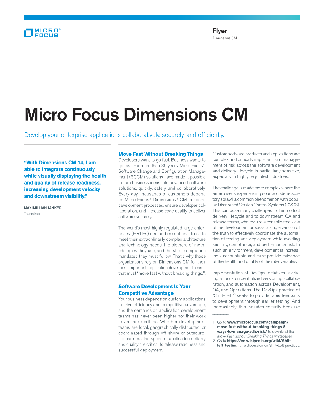 Micro Focus Dimensions CM