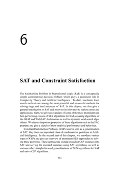 SAT and Constraint Satisfaction