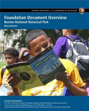 Foundation Document Overview, Boston